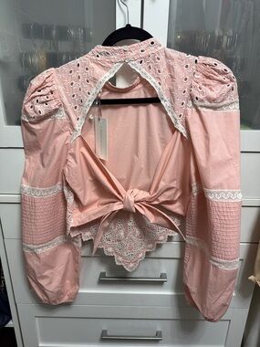 LoveShackFancy Hito Handkerchief Top